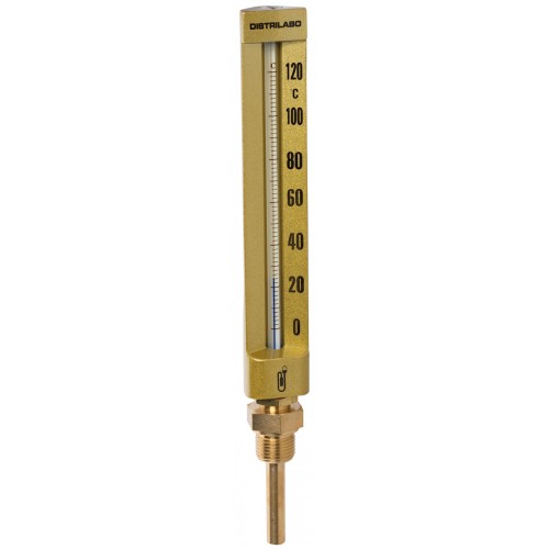 Thermomètre à cadran bimétallique 0-120°C capteur 100mm avec boîtier 63 mm  - OEG Webshop
